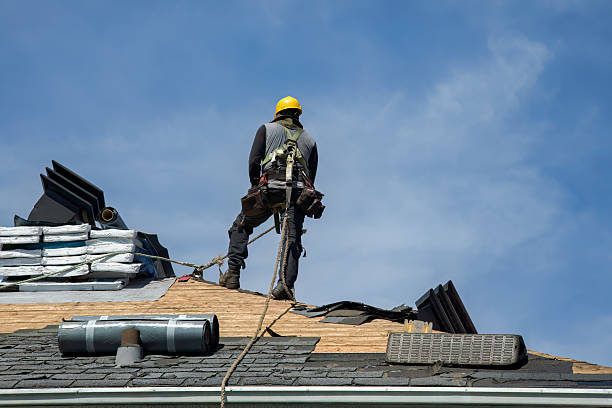 Professional Emergency Roof Repair technician working in Holyoke, MA